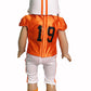 Orange and Black Football Uniform 6pc for 18-Inch Dolls | enhanced Quality & Trendy Design | Dolls Clothes