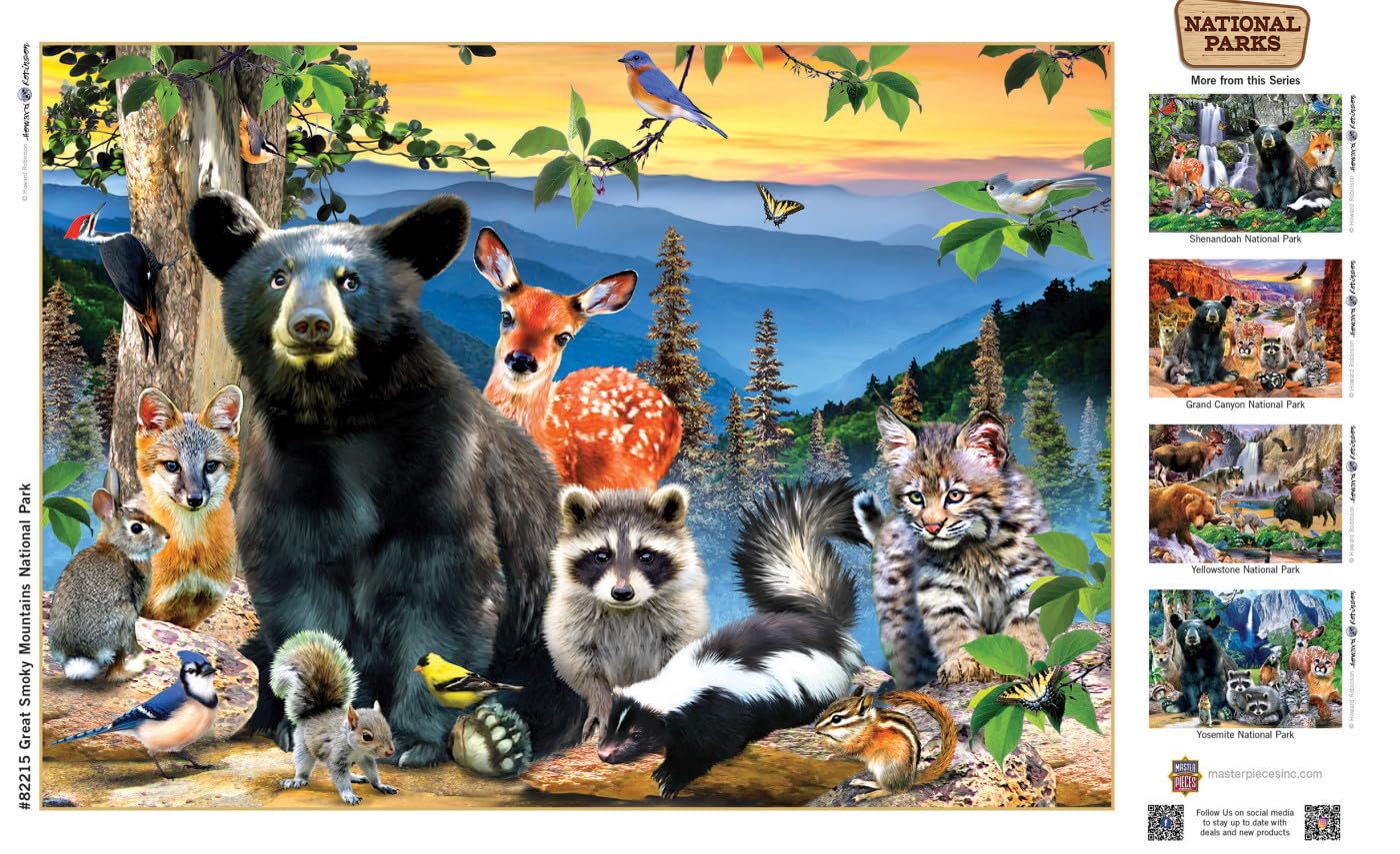 MasterPieces 500 Pieces Jigsaw Puzzle for mature-themeds  Family  Or Youth - Great Smoky Mountains National Park- 15x21