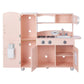 Teamson Kids Little Chef Wooden Westchester Retro Kids Play Kitchen Playset, For Toddlers Child Children Boy Girl, Pink