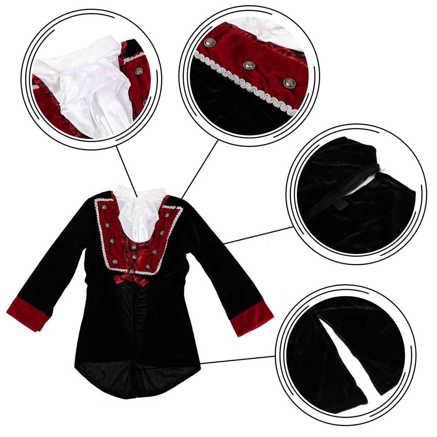 Funnlot Vampire Costume For Boys, Boys Vampire Costume Deluxe Vampire Toddler Kids Vampire Costumes For Boyshalloween Party Dress Up Role Play And Cosplay