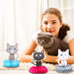 Chinco 9 Pcs Cat Party Centerpieces for Tables Cat Birthday Party Decorations Honeycomb Cat Party Supplies Cat Party Favor Table
