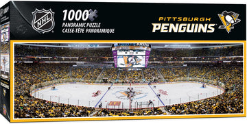 Masterpieces 1000 Piece Sports Jigsaw Puzzle - Nhl Pittsburgh Penguins Center View Panoramic - 13'X39'