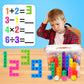 Jenaai 300 Pieces Linking Cubes With Storage Container Counting Cubes, Plastic Counting Blocks, Colorful Math Cubes, Math Manipu