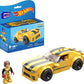 Mega Hot Wheels Building Toy Race Car Playset, 17 Camaro With 89 Pieces, 1 Micro Action Figure Driver, Yellow, Kids Age 5+ Years