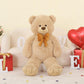 Tezituor Giant Teddy Bear  4 Feet Soft Big Stuffed Animal Life Size 47 Inch Plush Bear Toy Valentine's Christmas Birthday Gift for Girlfriend Kids Brown