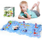Xazastov Puzzle Track Car Play Set, Plastic Floor Puzzles For Kids Ages 3-5 With Vehicles, Electric Trolley Puzzle, Toys Gifts F
