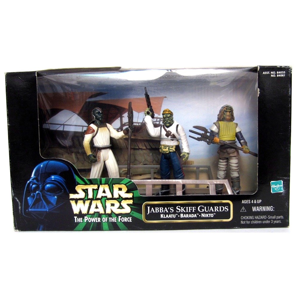 Star Wars Power Of The Force Movie Scene: Jabba'S Skiff Guards-Nikto, Barada, And Klaatu