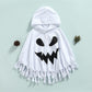 Wasaigood Infant Baby Halloween Cloak Toddler Kids Girls Boys Ghost Hooded Cosplay Clothes White Halloween Poncho Cape (White,3-