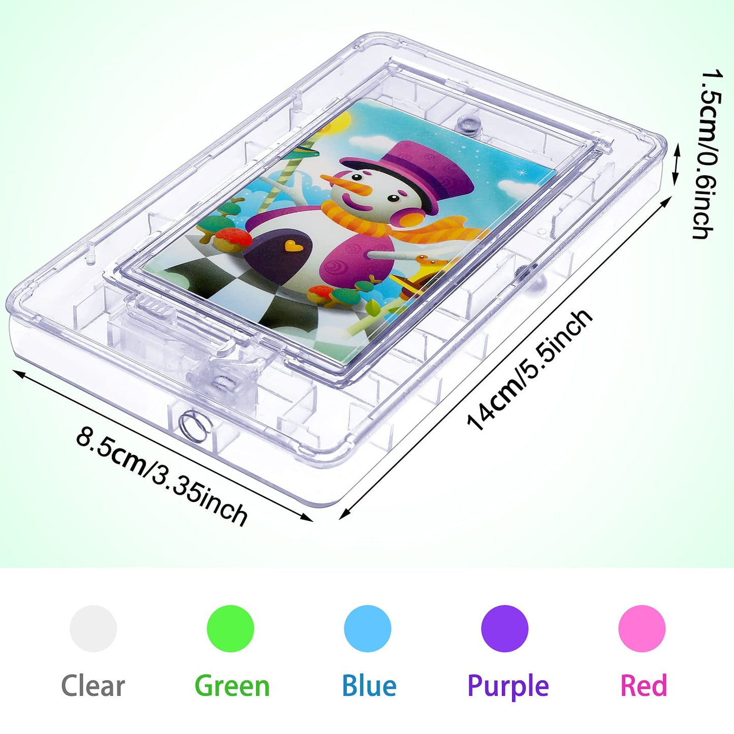Skylety 5 Pcs Money Puzzle Box Gift Card Box Plastic Puzzle Card Holder Fun Maze Intellectual Pinball Machine Game for Teens and mature-themeds Birthday Party Favors(Clear  Blue  Purple  Pink  Green)
