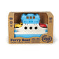 Green Toys Ferry Boat With Mini Cars Bathtub Toy, Blue/White, Standard