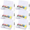Marspark 6 Pcs Travel Watercolor Paint Set Portable Water Color Paint Kit with Water Brush Pocket Field Sketch Art Supplies for 