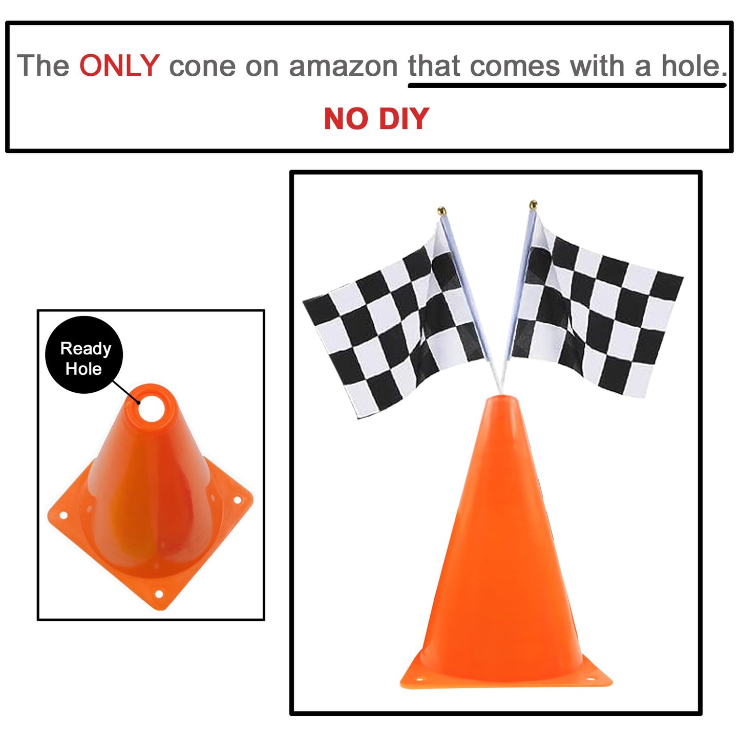 Yoelvn 12 Pack 8X5.5 Inch Checkered Flags Black And White Checkered Stick For Race Car Two Fast Centerpieces,Finish Line Flags R