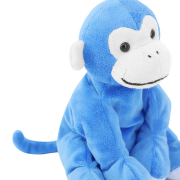 Weigedu Ape Monkey Stuffed Animal Plush Toys, Soft Cute Blue Monkey Toy For Toddlers & Kids, 7.9'