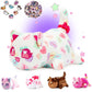 Kowsi 69-Pcs ? Candy Hearts Cat Plush + 60-Sticker + 8-Pcs Shoe Charms - Candy Cat Collection - 100% Embroidered Plushie - Cat S