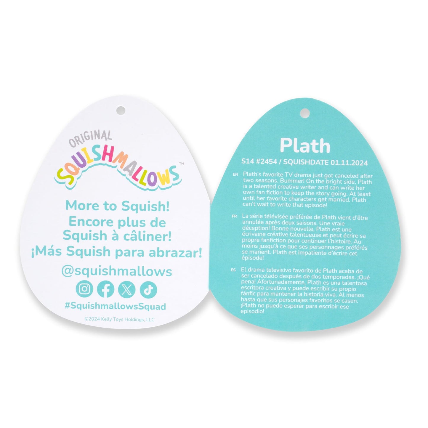 Squishmallows 14-Inch Plath Green and Orange Lovebird - Official Jazwares Plush Toy for Kids and Collectors