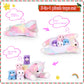 5 Pieces Cat Stuffed Animals For Girls, 1 Big Colorful Mommy Cat With 4 Mini Kittens, Soft Plush Toys For Kids Age 3 And Up, Gre