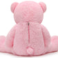 Morismos Giant Teddy Bear Stuffed Animals Purple Plush Toy For Girlfriend Kids Christmas Valentine'S Day Birthday (Pink, 47 Inches)