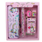 Panshub Stationery Set School Supplies Gift Set Kit With 1 Pencil Box Case 2 Pencils 6 Crayon Colors 2 Space Gel Pen 1 Ruler Sca