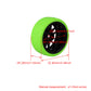 Mxfans Black Plastic 14 Spoke Wheel Rims and Green Drift Smooth Tyres for RC 1:10 On Road Racing Car Set of 4