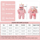 Lolanta Baby Girls Unicorn Costume, Infant Romper, Toddlers Fleece Hooded Jumpsuit, Cute Pink Bodysuit (Pink, 18-24 Months)
