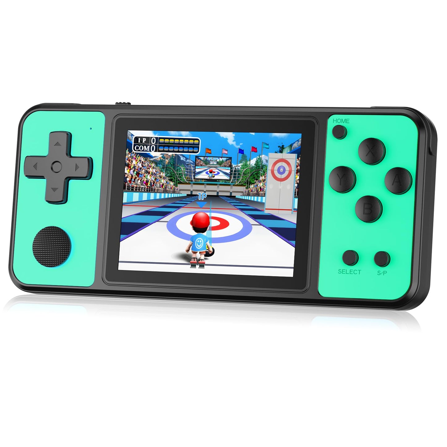 TEBIYOU 32 Bit Handheld Games for Kids Built-in 139 Video Games, 3.0'' IPS Screen Rechargeable Travel Toys for Ages 4-13, Mini E