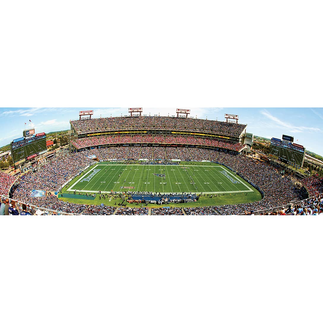 MasterPieces 1000 Piece Sports Jigsaw Puzzle - NFL Tennessee Titans Center View Panoramic - 13x39