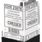 chessex Manufacturing cHX23078 Board game cube - Translucent Smoke & White - Set of 7