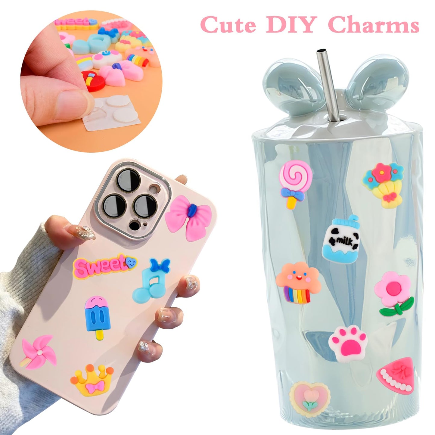 66 Pack Mini Butter Slime Kit, Super Soft And Non-Sticky, Scented Diy Slime With Cute Charms, Bulk Slime For Kids, Party Favors,