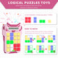 Homestec Logical Super Slide Puzzle, Hand Held Travel Games For Kids And Adults, Brain Teaser Toys Road Trip Activities For Boys