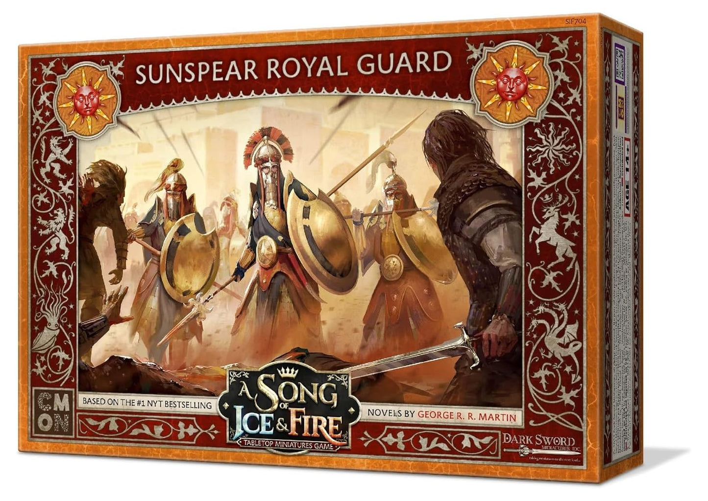 CMON A Song of Ice and Fire Tabletop Miniatures Game Sunspear Royal Guard Unit Box | Strategy Game for Teens and mature-themeds | Ages 14+ | 2+ Players | Average Playtime 45-60 Minutes  Multicolor (SIF704)