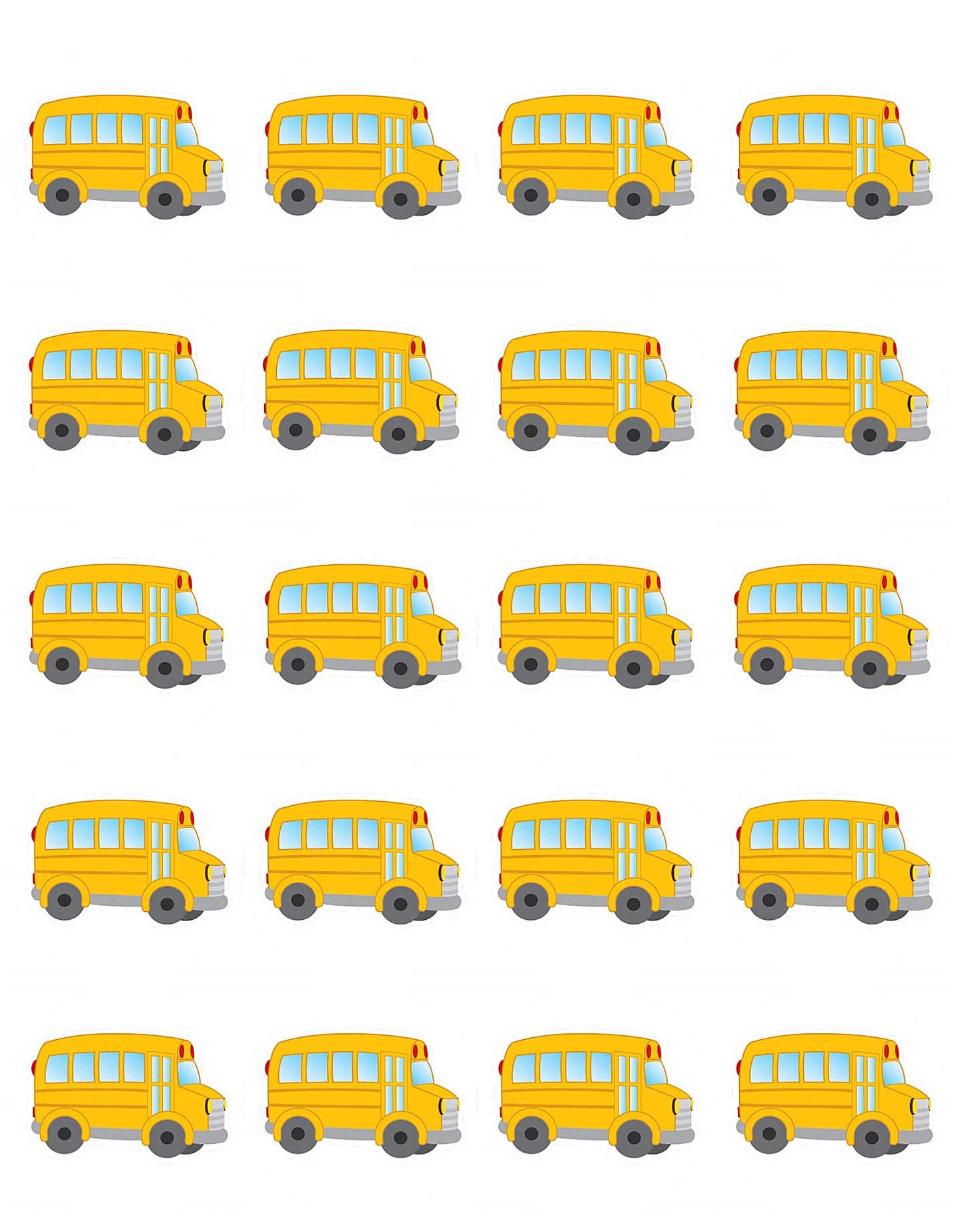 Teacher Created Resources School Bus Stickers (5651)
