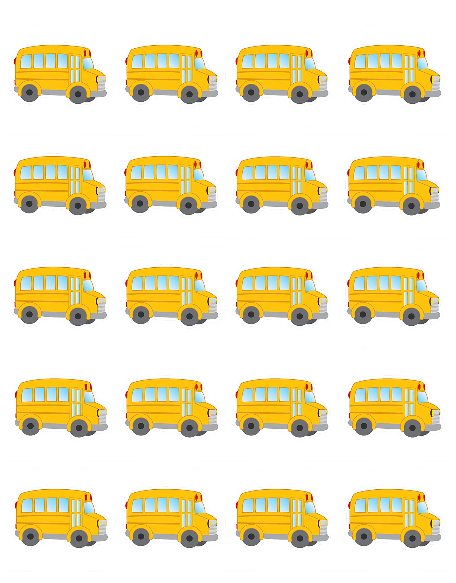 Teacher Created Resources School Bus Stickers (5651)
