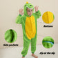 Seawhisper Dinosaur Costume Toddler 2T 3T Dino Onesie Kids Infant Animal Warm Halloween Costume Boy Girl Green