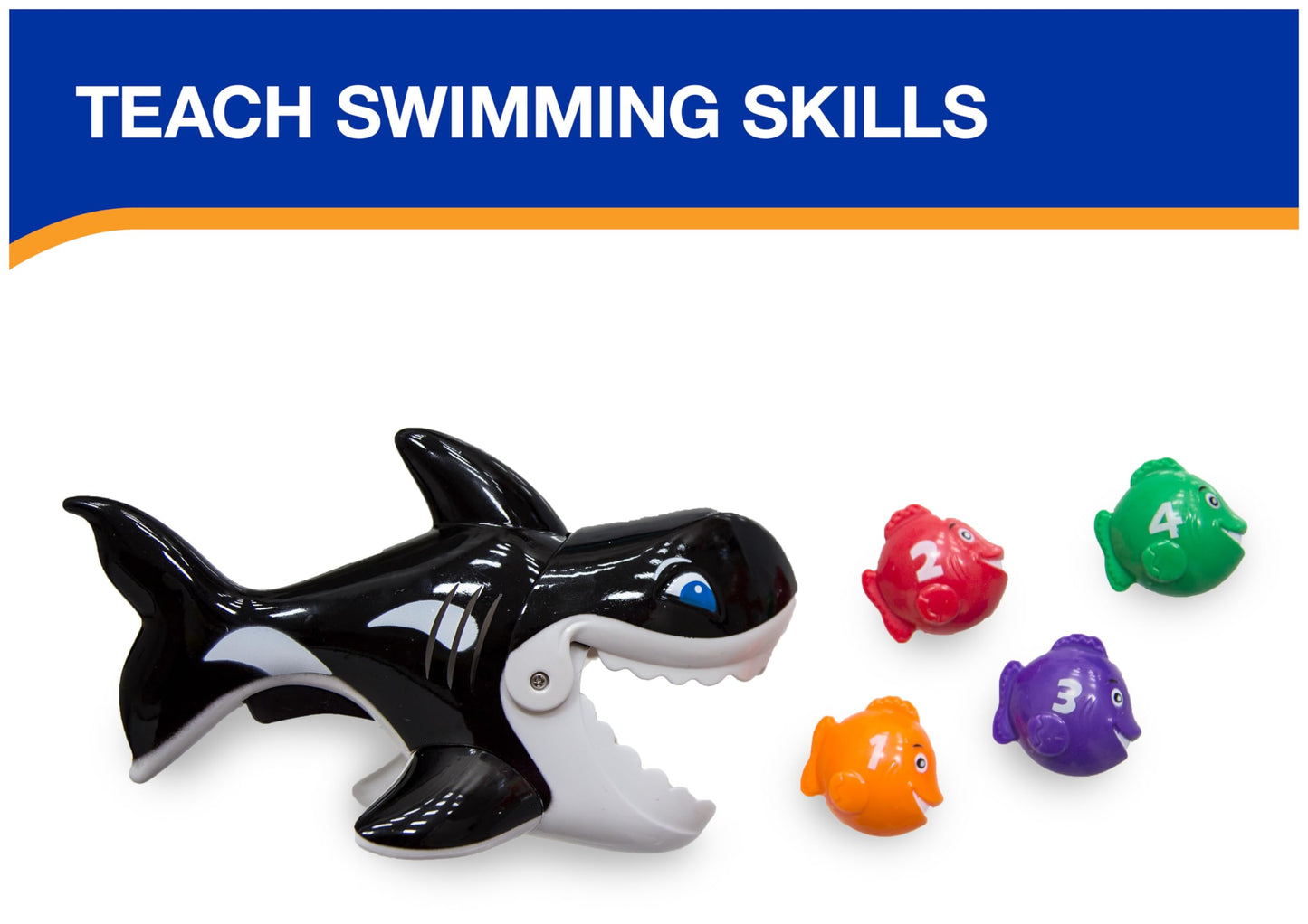 Swimways Gobble Gobble Guppies Educational Water Toy, Pool Party Favors & Bath Toys For Kids Ages 2 And Up
