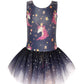 Eqsjiu Unicorn Gymnastics Leotards With Skirt For Girls Size 7-8 7/8 Years Old Tulle Skirt Dance Dresses Crown Crowned Unicorn B
