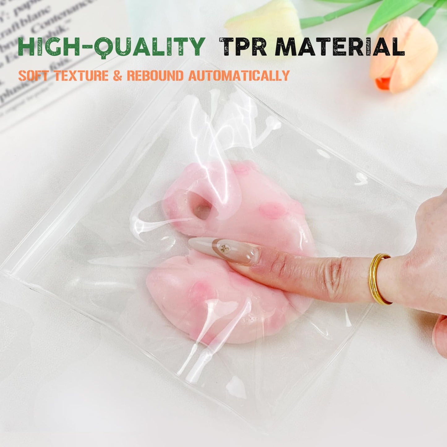 Taba Squishy Toys Valentines Cat Paw Cute Kawaii Squeeze Toys  Sticky Squishy Fidget Toys Silicone Squeeze Toy for Stress Relief Cute Soft Toys Best Valentines Gift for Anniversary (Octopus Tentacles)