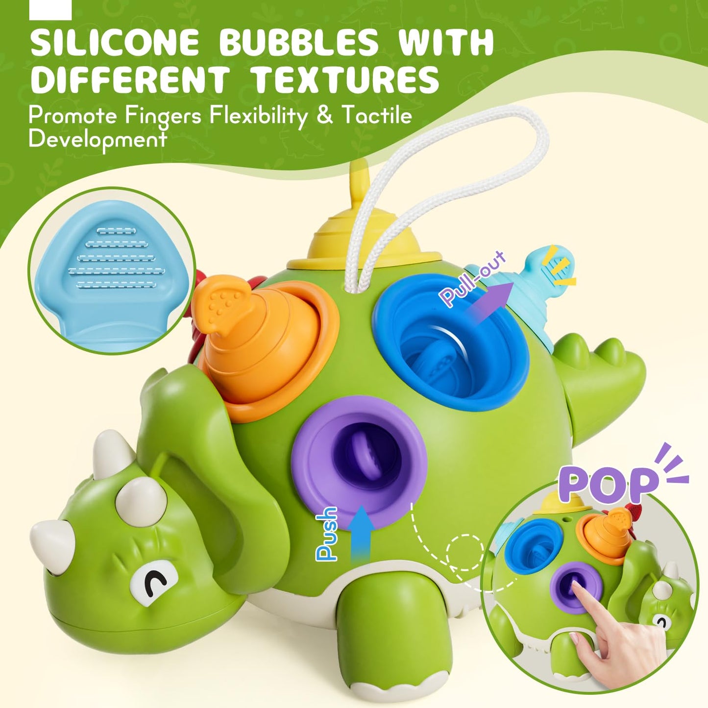 Lehoo Castle Montessori Toys For 1 Year Old Boy Girl, Baby Toys For One Year Old Boy Birthday Gift, 12 Months Sensory Dinosaur Travel Toys Educational Developmental Toys Age 1 Stocking Stuffers