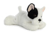 Aurora Adorable Mini Flopsie French Bulldog Stuffed Animal, 8" White, Polyester - Model 31745, Playful Design, Timeless Companion