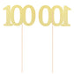 Gexolenu No 100, 10 Pack Double-Sided Gold Glitter 100Th Birthday Centerpieces For Tables, Number 100 Birthday Table Toppers Par