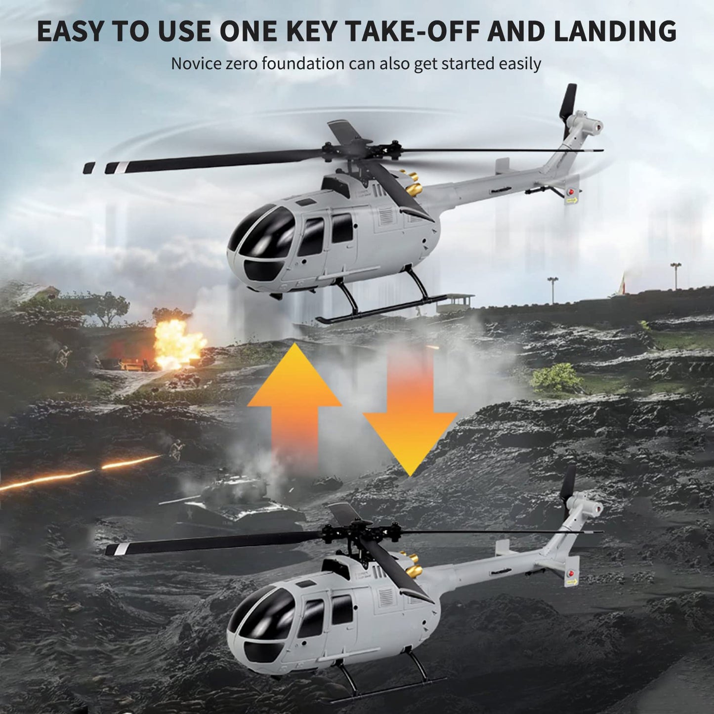 Goolrc C186 Rc Helicopter Rc Drone Single Propeller Without Ailerons 6-Axis Gyro Stabilization Rc Airplane Altitude Hold Girls A
