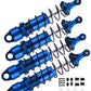 RCMYou RC Shocks Absorber Damper Upgrades Part for 1/8 Sledge 4WD #95076-4,4PCS Alloy Front Rear Big Bore Full Metal Adjustable 
