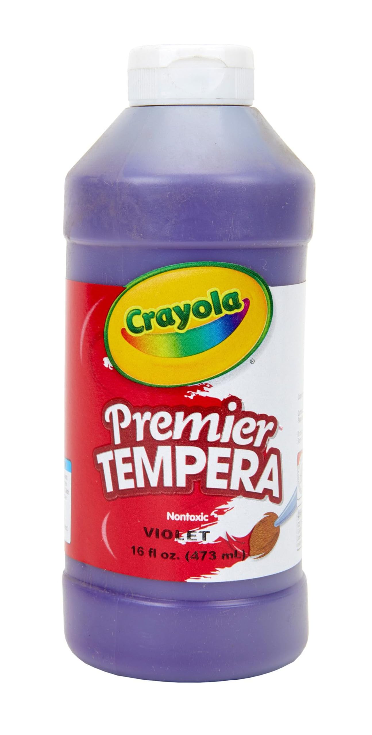 Crayola Premier Tempera Paint For Kids - Violet (16oz), Kids Classroom Supplies, Great For Arts & Crafts, Non Toxic, Easy Squeez