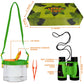 Kidz@Play Bug Hunting Kit, Vest, Hat, Binoculars, Lg. Net, Bug Container, Whistle, Flashlight, Magnifier, Thermostat, Compass (Green)