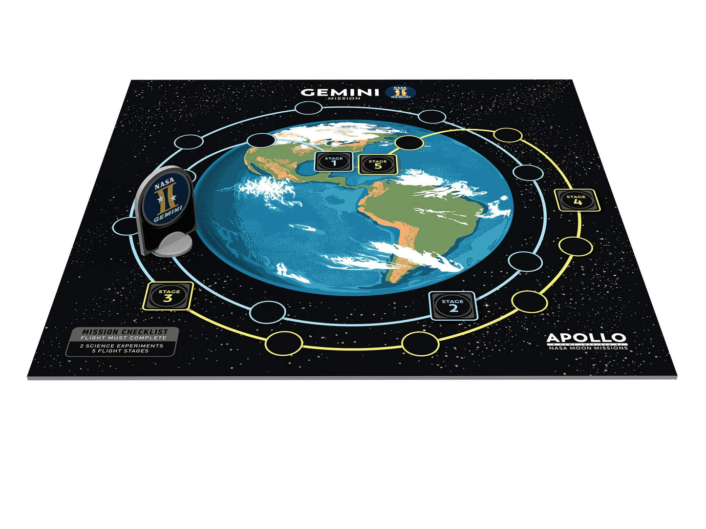Buffalo Games Apollo NASA Long Play Strategy Game - Multicolor Cardstock - Great for Game Night (Model 258)