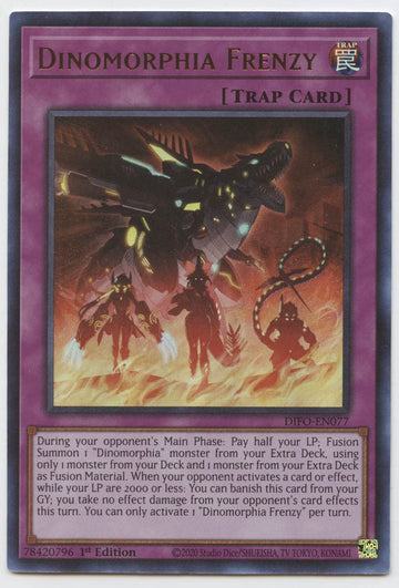 Dinomorphia Frenzy - Difo-En077 - Ultra Rare - 1St Edition