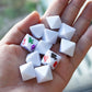 20 pcs D8 White Blank dice 21mm for Board Games, Teaching and DIY