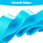 Hiunicorn 12Pcs Sky Blue Dance Wands Ribbons Streamer For Kids Praise Streamer Circus Carnival Rhythmic Gymnastics Ballet Birthday Party, Ribbon Baton Twirling Sticks Silks Streamers Wands