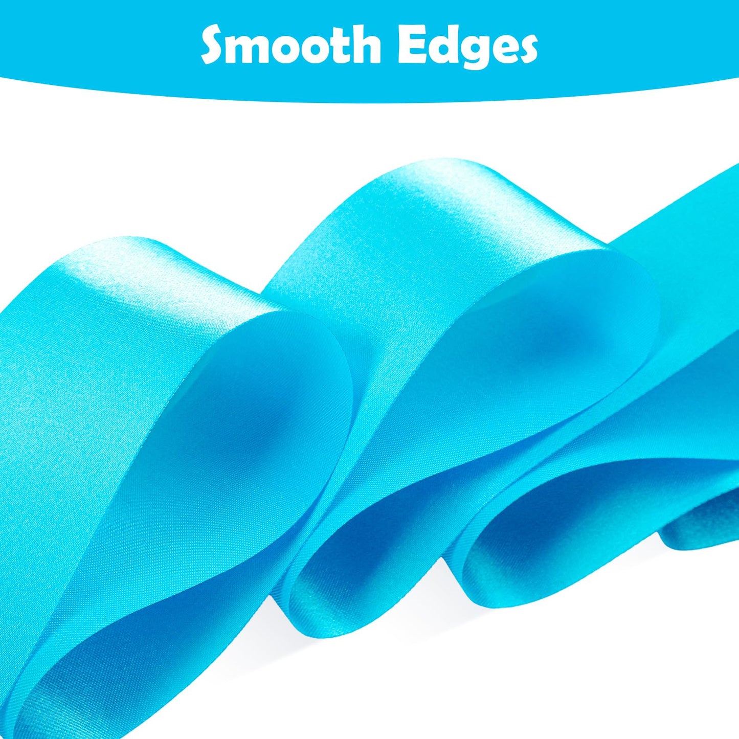 Hiunicorn 12Pcs Sky Blue Dance Wands Ribbons Streamer For Kids Praise Streamer Circus Carnival Rhythmic Gymnastics Ballet Birthday Party, Ribbon Baton Twirling Sticks Silks Streamers Wands