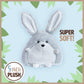 Kids Preferred Sustain A-Mals Bowen The Bunny Stuffed Animal Plush, Made With Recycled Materials