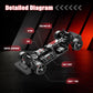 Itefdtutne 1/12 Remote Control Car Drift Rc With Gyro For Adults, 2.4G 4Wd High Speed Drifting Rc Car 35Km/H Proportional Thrott